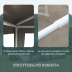Outsunny 3x3m Folding and Portable Garden Gazebo for Parties with UV Protection Cover, Grey