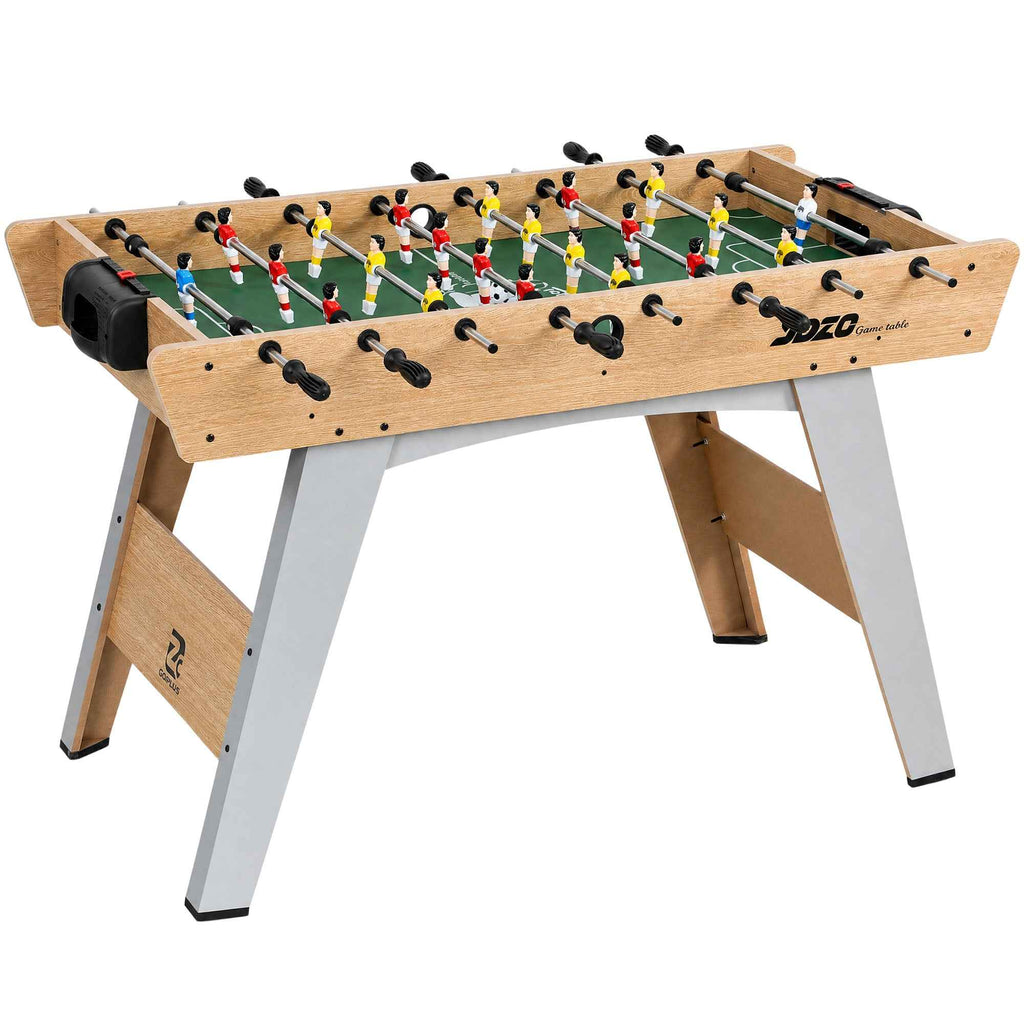 SPORTNOW Table Football, 121cm Table, 22 Players, Manual Scoreboard, Natural Wood
