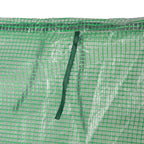 Outsunny Greenhouse for Vegetables and Vegetables with 2 PE and PVC Covers, Steel Structure - Green 180x90x90cm