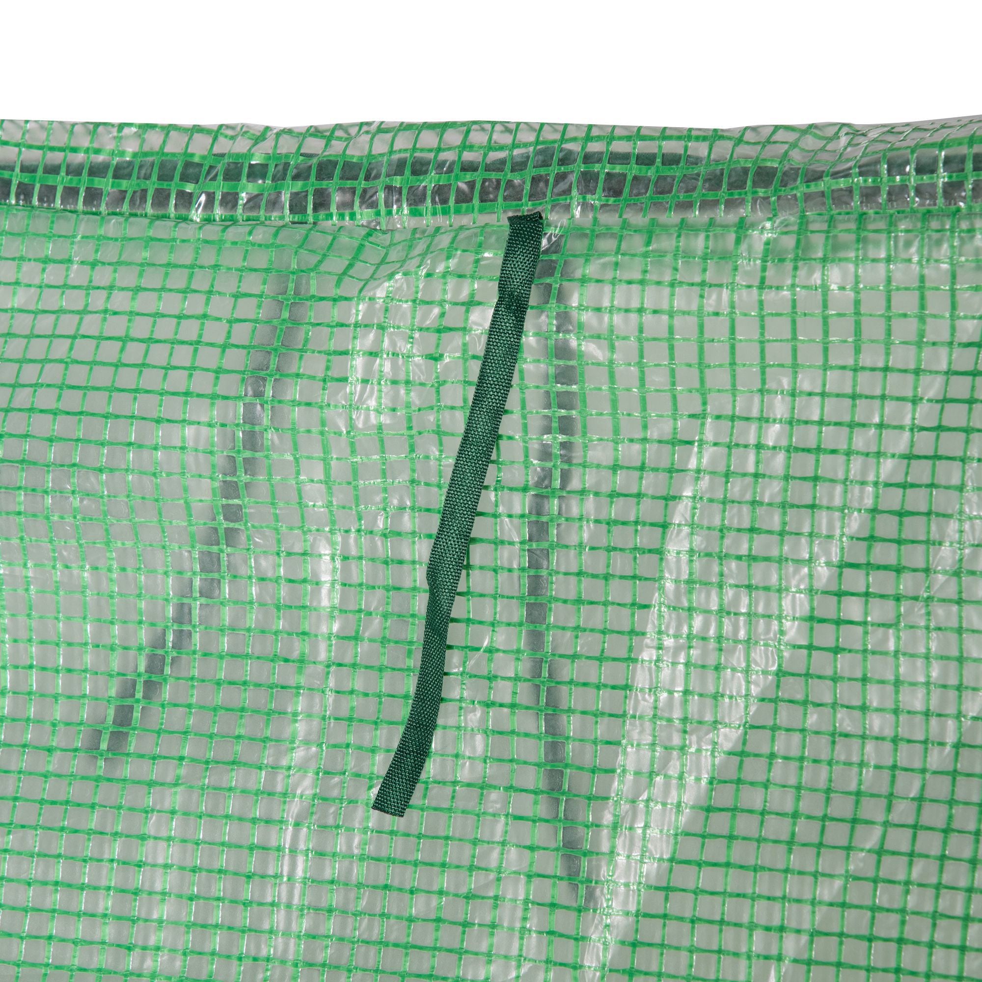 Outsunny Greenhouse for Vegetables and Vegetables with 2 PE and PVC Covers, Steel Structure - Green 180x90x90cm