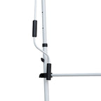 Awning with Roller Arms with Crank and Telescopic Structure, 4x1.2m, Gray