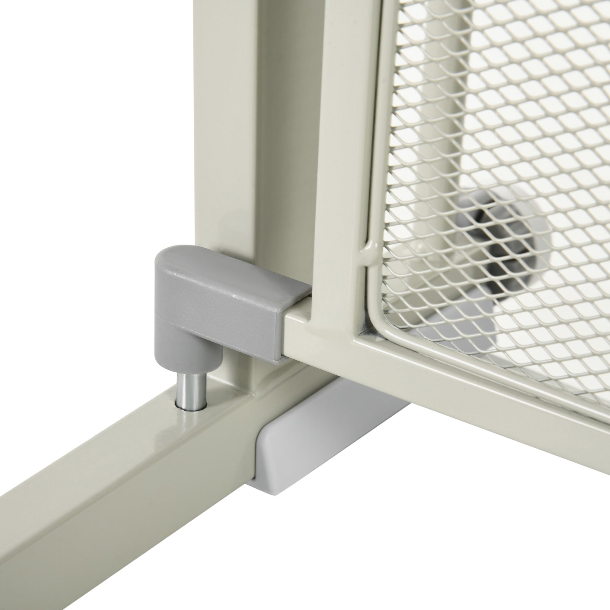 Push-Dog Gate with Automatic Closure, 75-103x76 cm, Grey