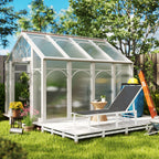 Deckchair with 5-Level Adjustable Backrest, in Steel and Textilene, 60x166x84 cm, White and Gray