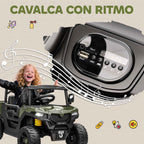 AIYAPLAY 12V Electric Ride-On Toy Car for Kids with Remote Control, Suspension, Trunk, and Music, Ages 3-8, Green
