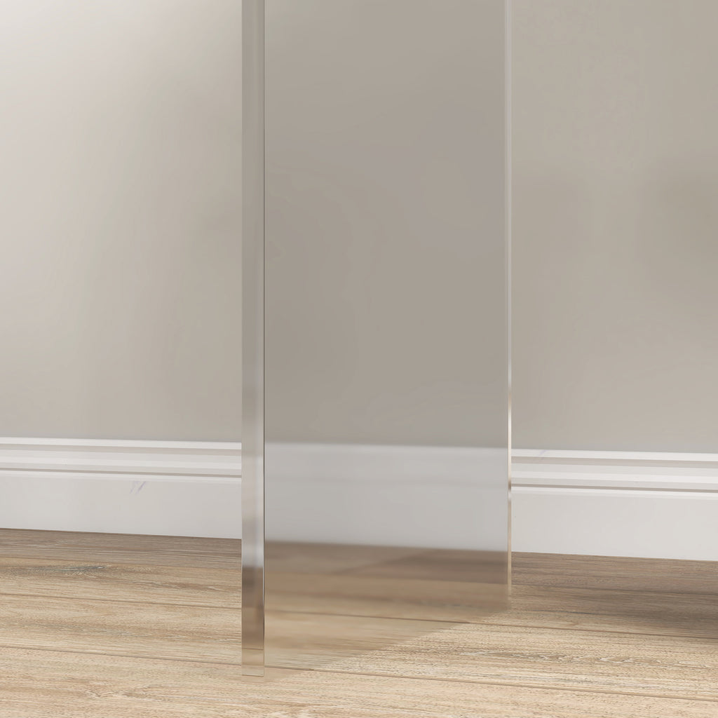 Homcom Living room coffee table in UC with smooth edges and rounded corners, 53.5x30.5x53.5 cm, transparent - Borgè