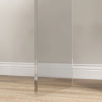 Homcom Living room coffee table in UC with smooth edges and rounded corners, 53.5x30.5x53.5 cm, transparent - Borgè