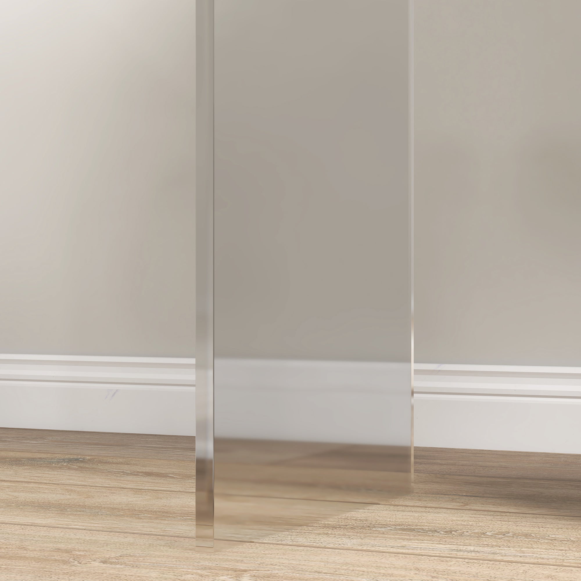 Homcom Living room coffee table in UC with smooth edges and rounded corners, 53.5x30.5x53.5 cm, transparent - Borgè