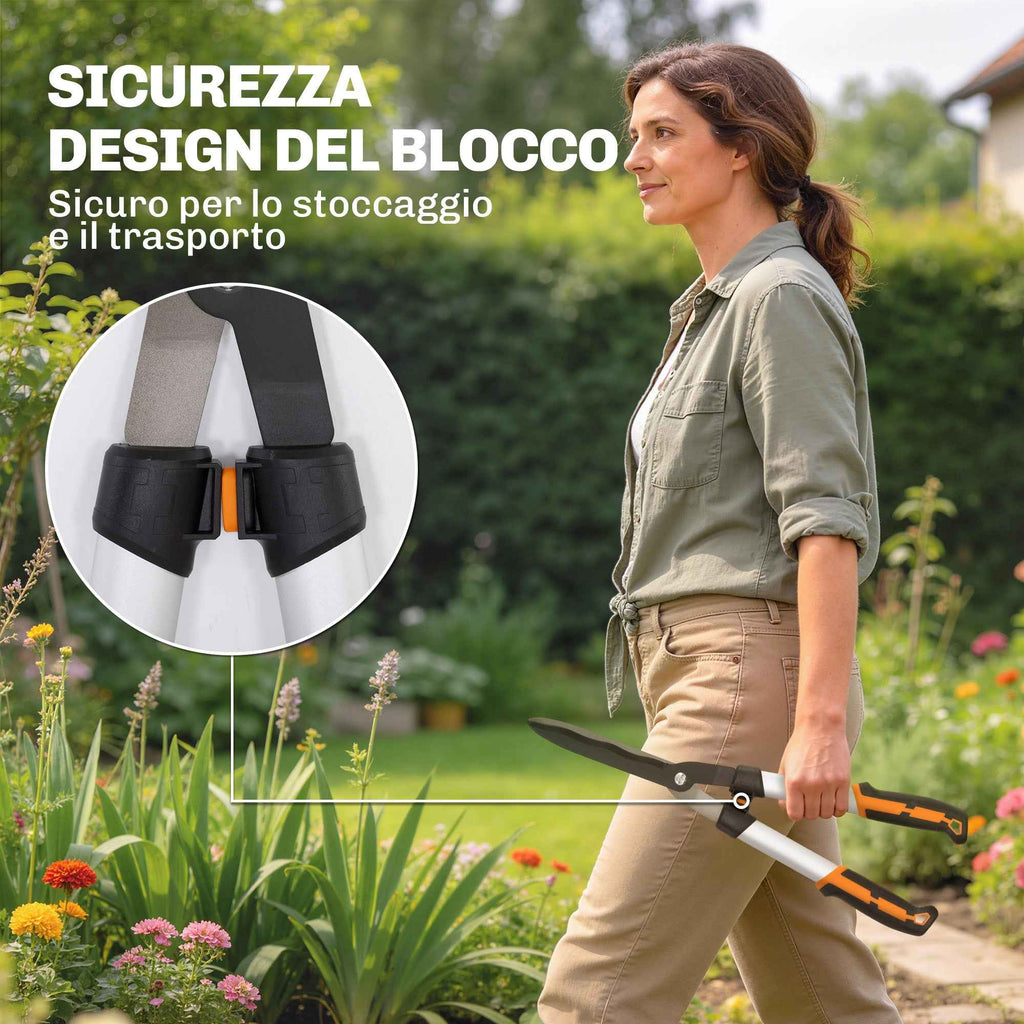 Outsunny 4-Piece Gardening Set with Secateurs, Loppers, Pruning Shears, and Folding Saw