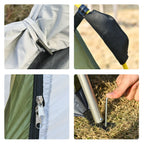 2-Person Pop-Up Camping Tent with Zippered Door and 3 Windows, 240x240x199 cm, Green