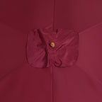 2x3m Waterproof Garden Umbrella with 8 Ribs, in Wood and Bamboo, Burgandy - Borge' Group Limited
