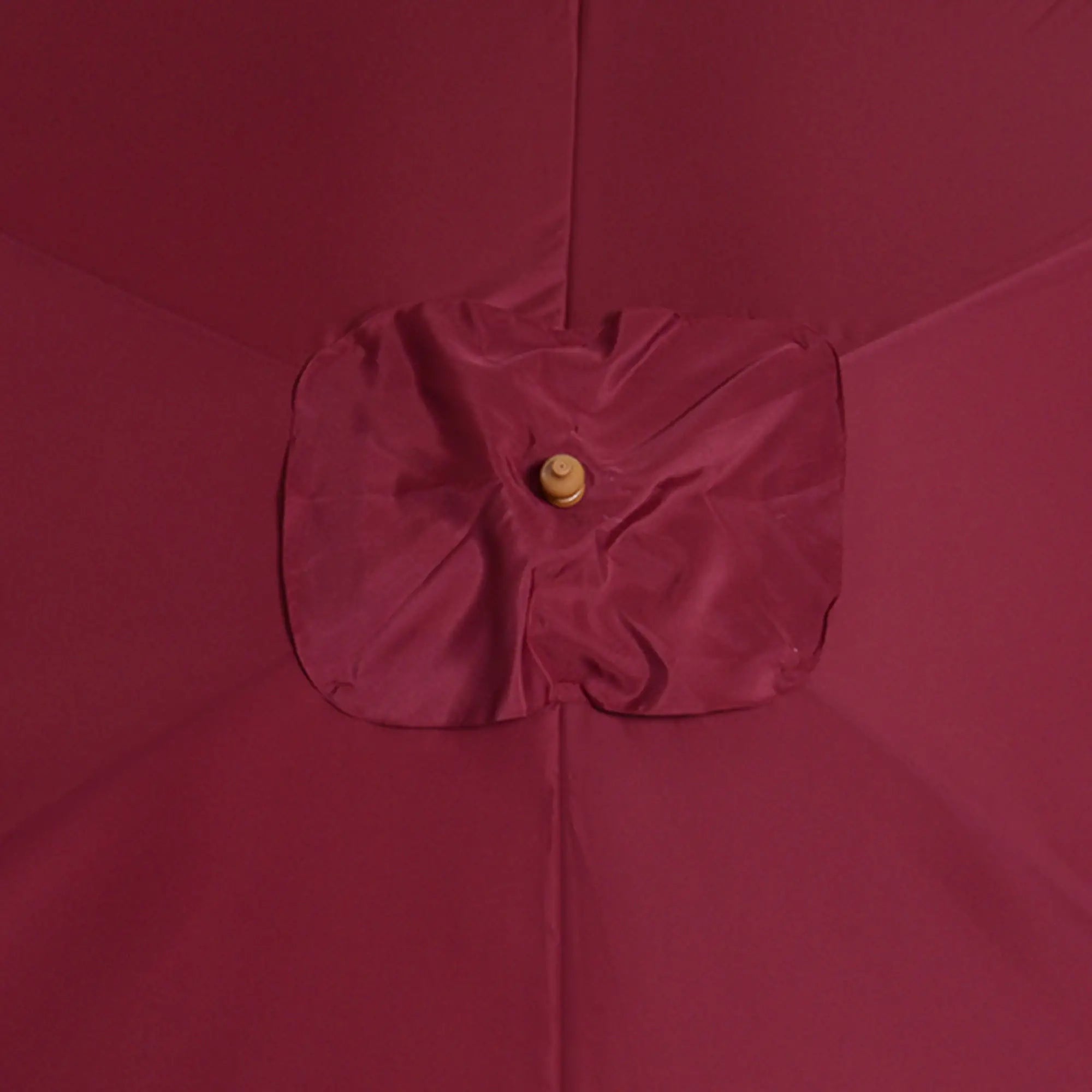 2x3m Waterproof Garden Umbrella with 8 Ribs, in Wood and Bamboo, Burgandy - Borge' Group Limited