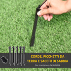 Luminous Inflatable Santa Claus 240cm with Gift Bag LED Lights Christmas Decoration