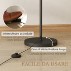 Adjustable LED Floor Lamp with Remote Control, 11 Temperatures and 11 Brightness, 1H Timer, Rotatable, Black