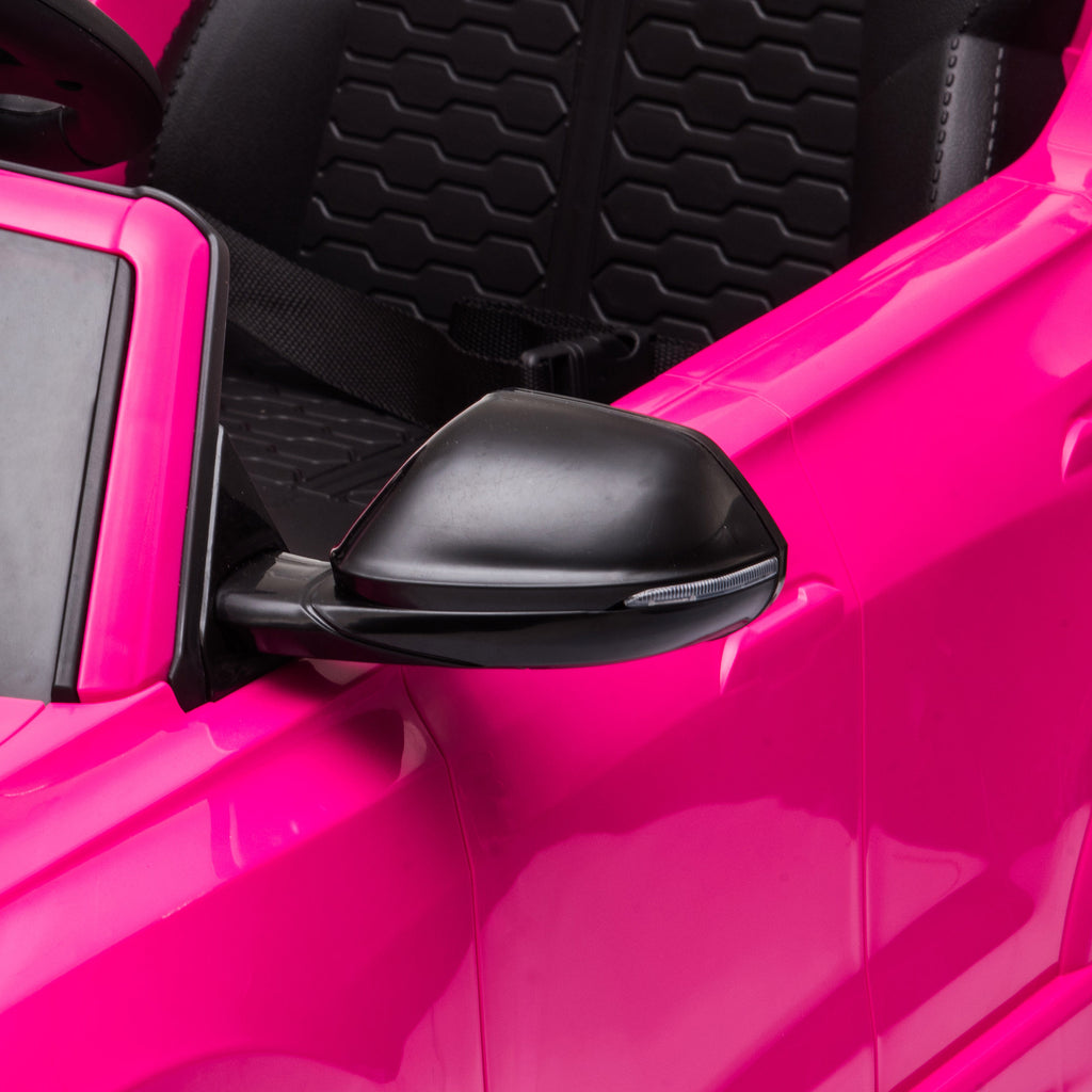 HOMCOM Electric Ride-On Toy Car for Kids 3-5 Years Old, 6V Audi RS Q8, 1.5-3km/h, with Remote Control and Music, Pink