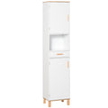 Kleankin Mobile Salvatius Wooden Wooden Bathroom, Column Mobile With Cabinets And Drawer 39x30x180cm - Borgè