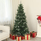 Snowy Christmas Tree with 850 Branches and Sectional Design, in Plastic and Steel, Ø110x180 cm, Green
