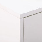 Modern Shoe Cabinet for 12 Pairs of Shoes with 2 Drop-Door and Drawer, 76x26x110 cm, White