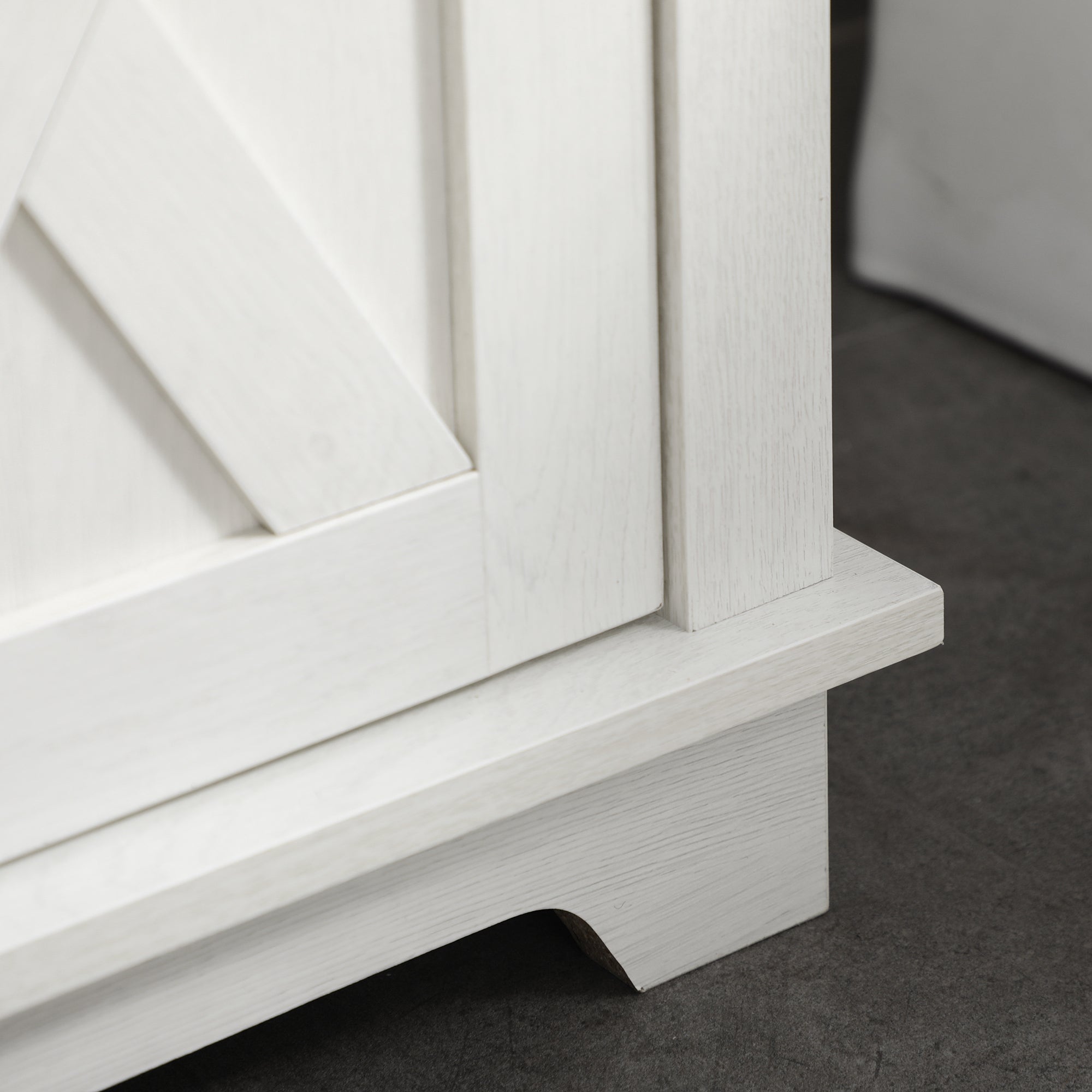 kleankin Bathroom Cabinet Under Sink with 2-Door Cabinet and Open Shelf, Chipboard, 60x30x60 cm - Borgè