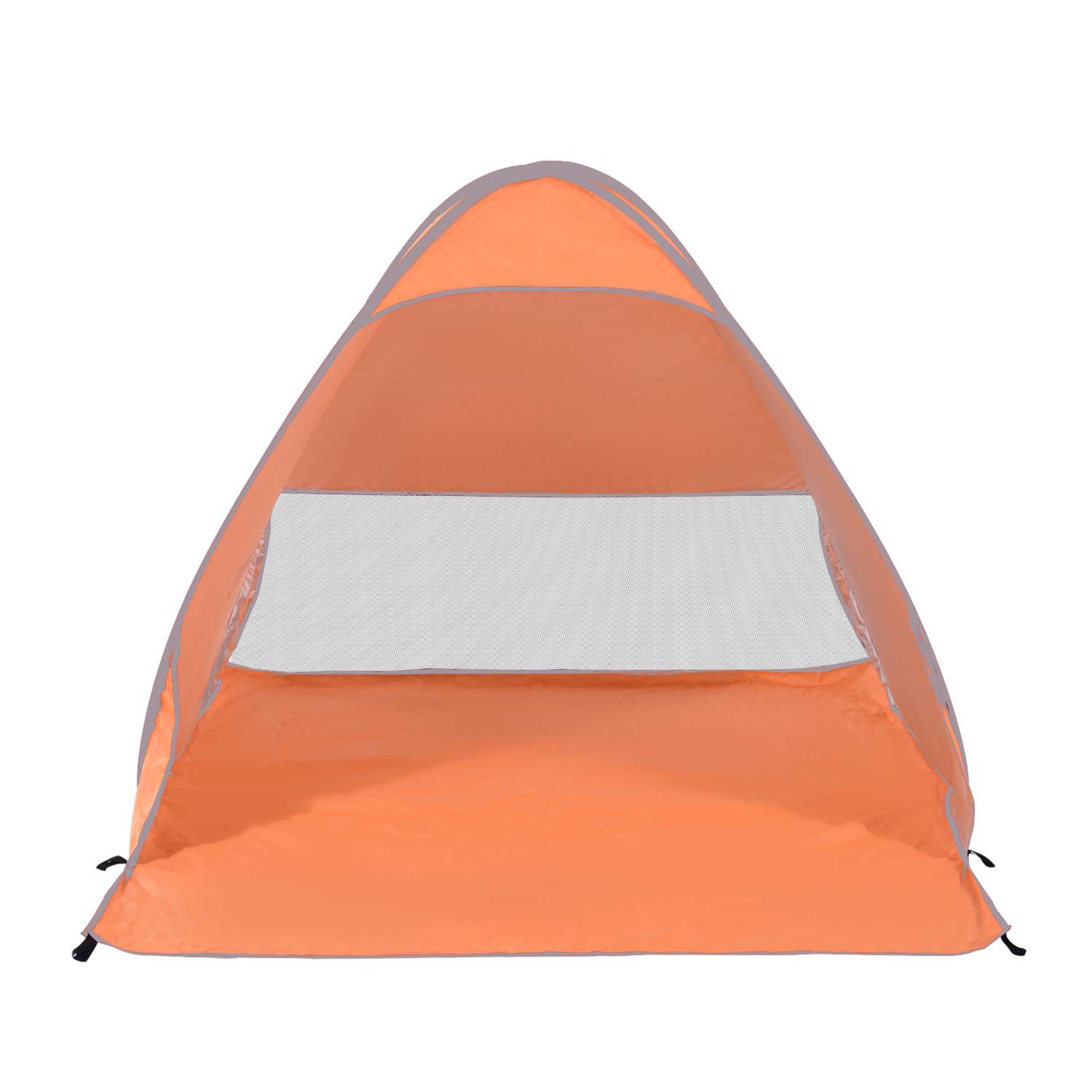Pop Up Beach Tent with UV 30+ Protection and Transport Bag, 200x150x119 cm, Orange