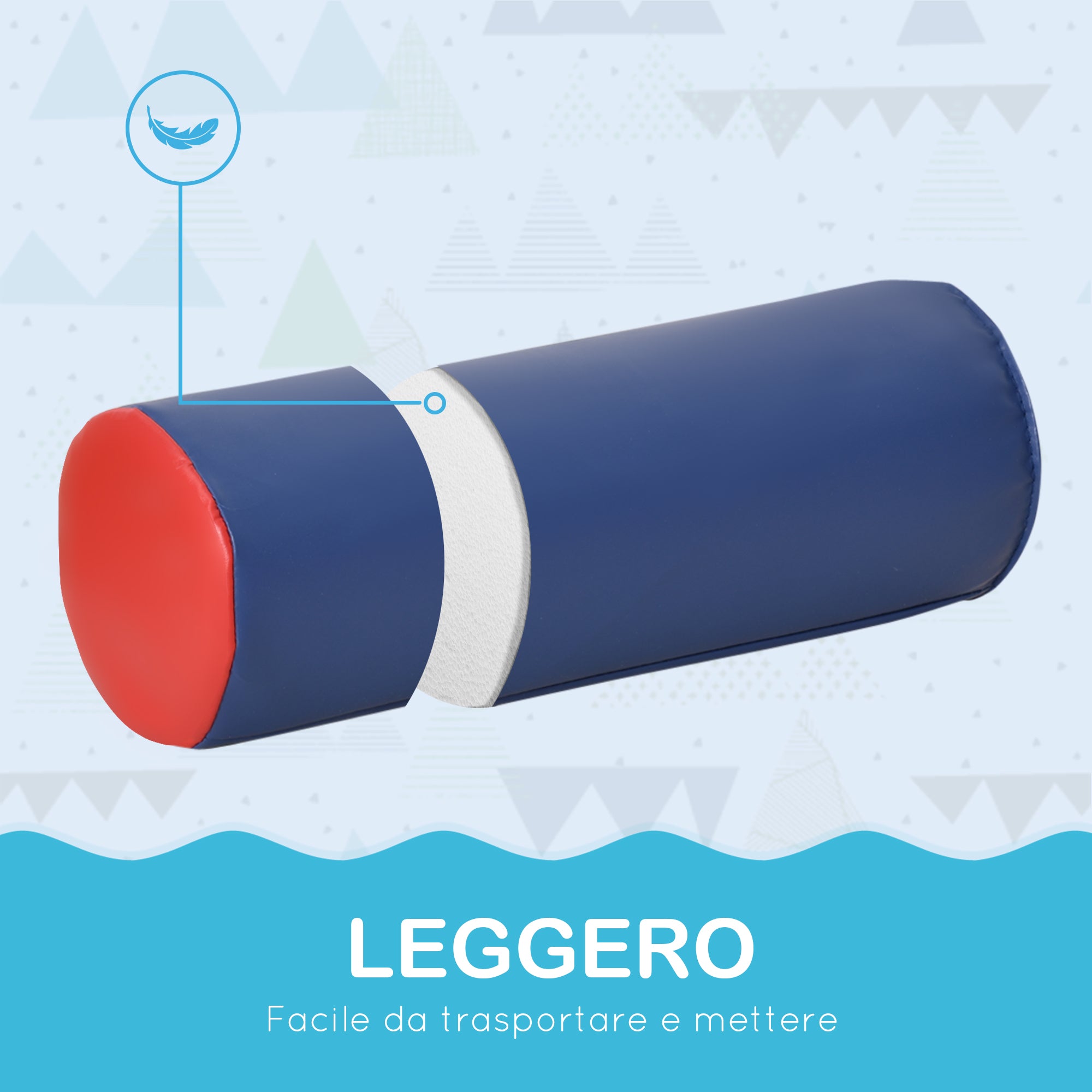 7 Piece Soft Building Blocks Set for Kids 1-3 Years Old for Home and School, Multicolor