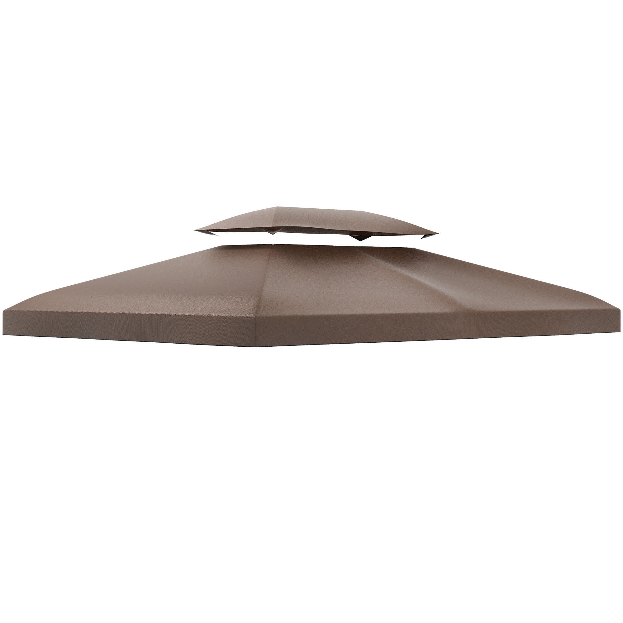 Garden Gazebo Cover Replacement Roof Anti-UV Waterproof Polyester 3x4m, Brown