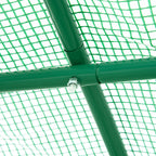 Outsunny Garden Greenhouse Steel Frame and 4 PE Windows 2.5x2x2m, Green