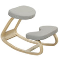 Rocking Kneeling Chair, Fabric and Birch Wood, 50x73x55 cm, Grey