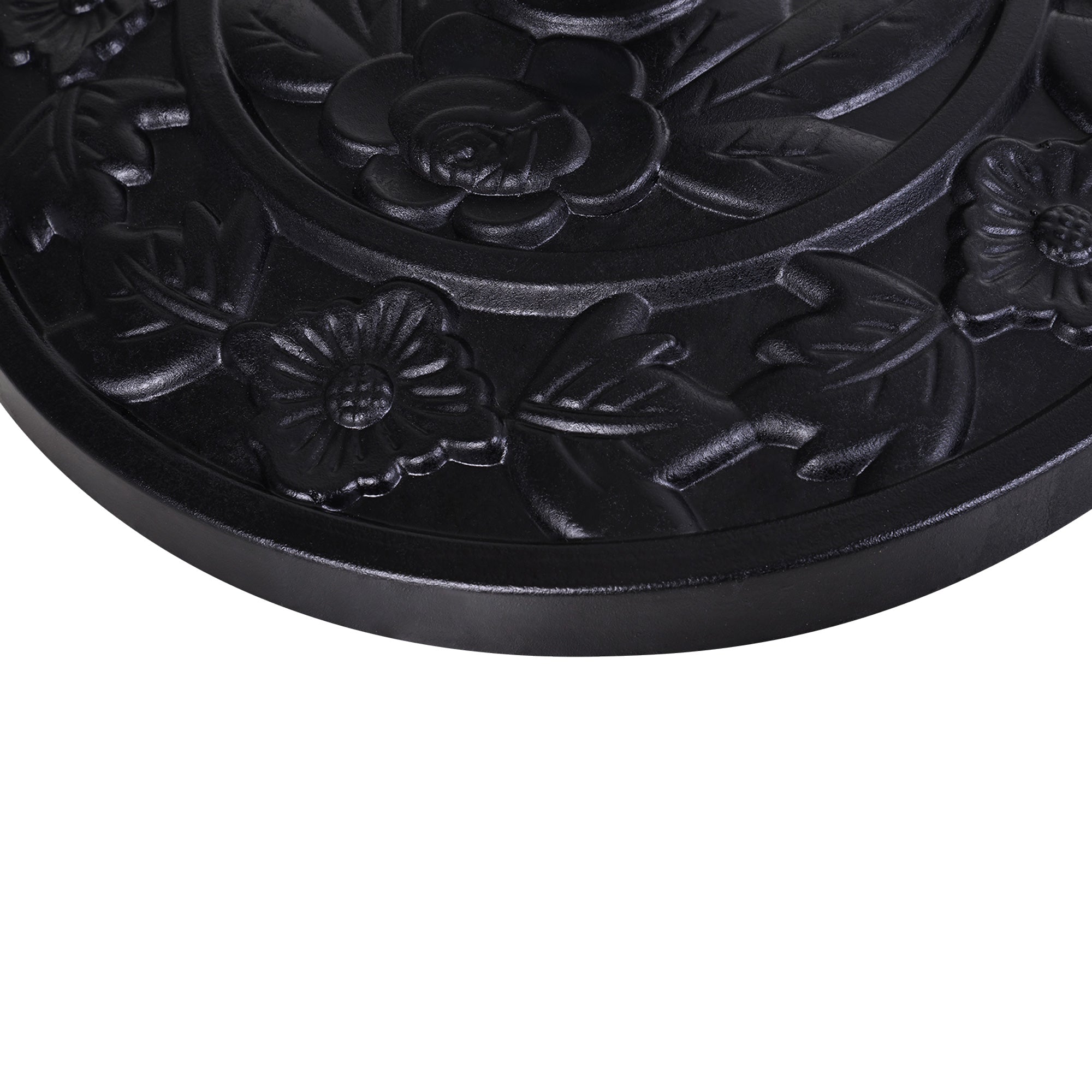 Base for Crescent Umbrella Ø3.8 and Ø4.8 mm in Resin with Crank, 50x31x32 cm, Black