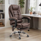 Vinsetto Office Chair with Remote Control and 6 Massage Points, Microfiber, 65x70x111-119 cm, Brown