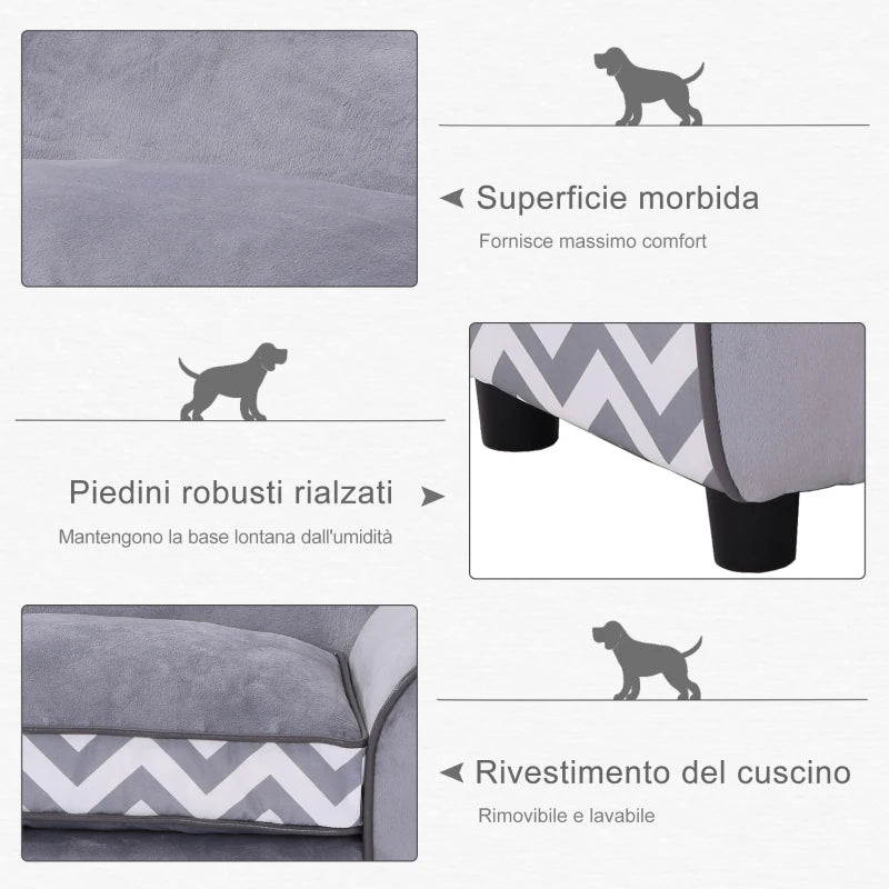 Sofa Lounge Chair Dog Pets Load Capacity 15kg 73.5×41×33cm - Borge' Group Limited