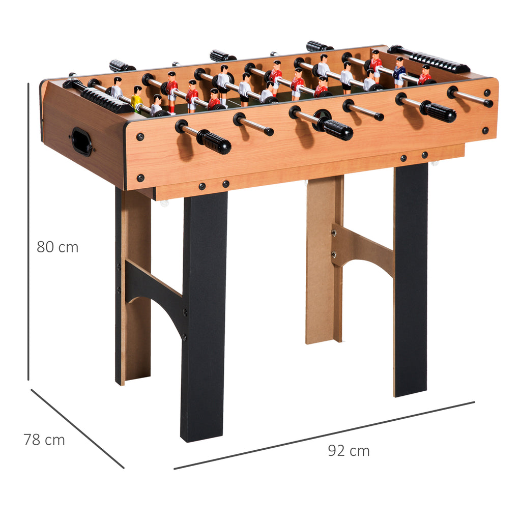 4-in-1 Multi-Game Table with Table Football, Air Hockey, Ping Pong and Pool Table in MDF, 92x78x80cm
