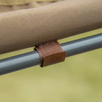 2-Seater Double Sun Lounger with Adjustable Sunshade for Outdoor and Garden 200x175x134cm Brown