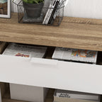 Homcom Multiuse saving saving with 3 open shelves, locker and drawer, in chipboard, 95x35x85 cm - Borgè