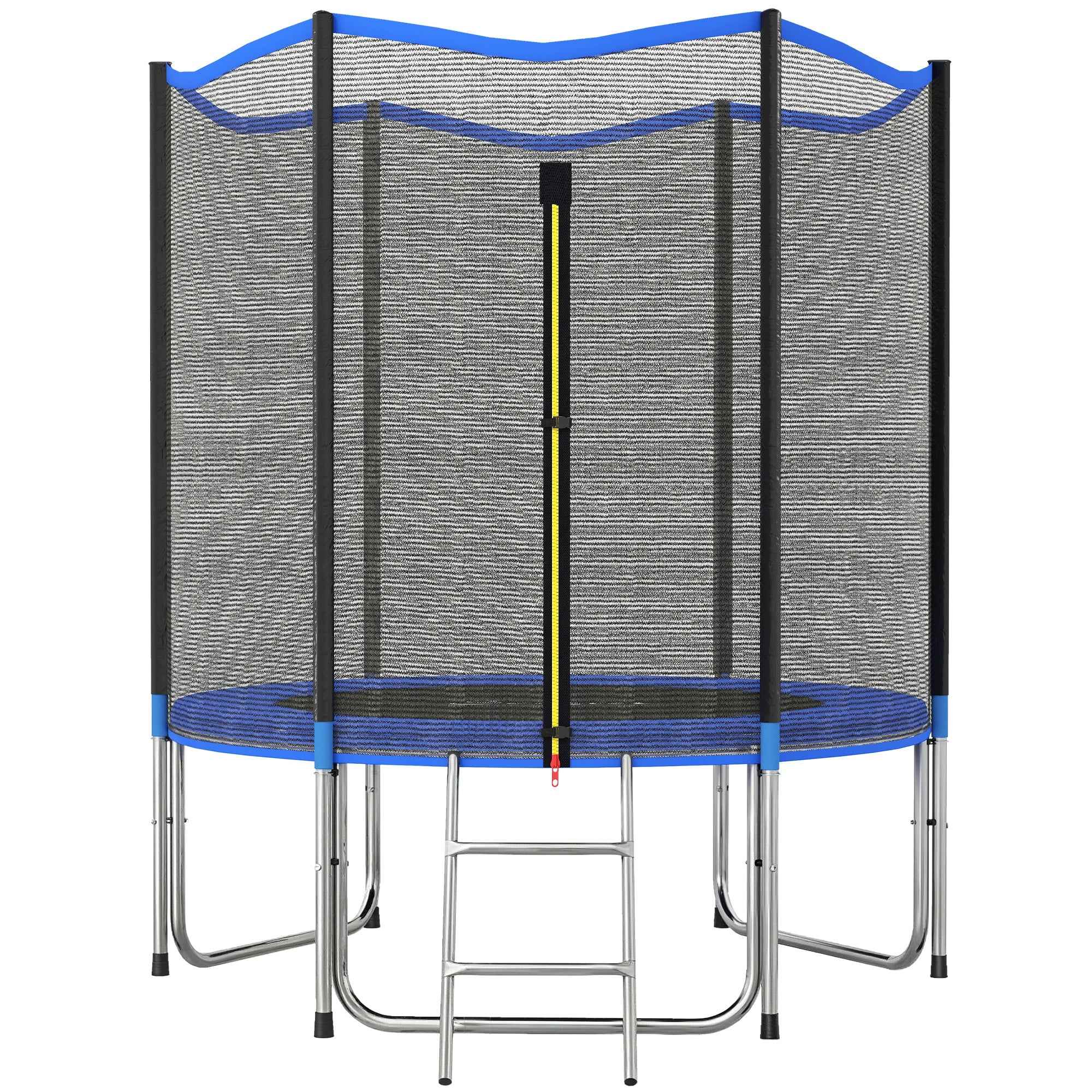 SPORTNOW Garden Trampoline, 183 cm with Safety Net and Ladder