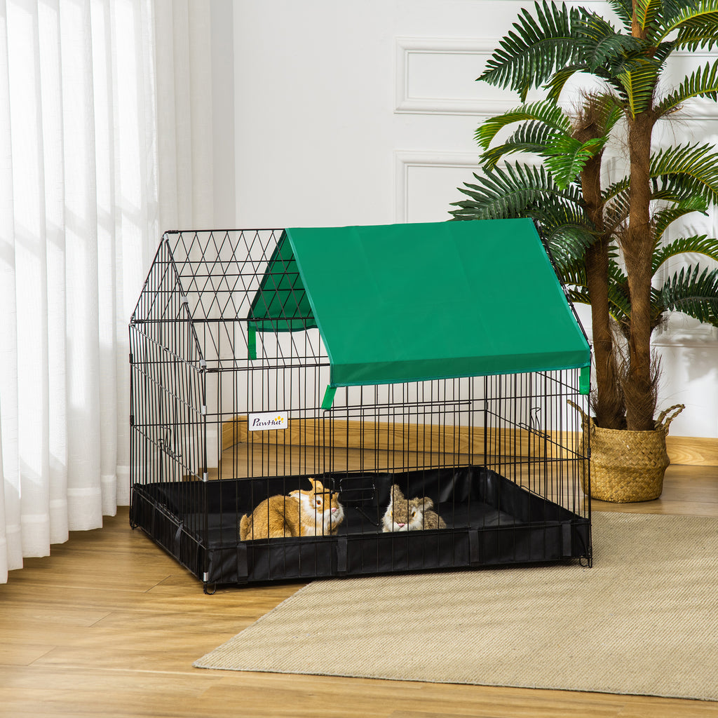 Rabbit and Guinea Pig Cage in Metal and Oxford Fabric 90x75x75cm
