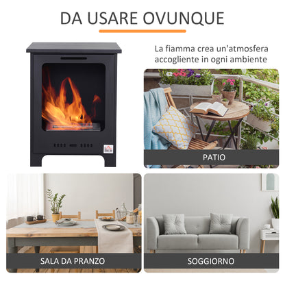 Bioethanol Fireplace More Efficient and Environmentally Friendly Maximum Fuel Capacity 0.9 Liters for a Flame of up to 3 Hours