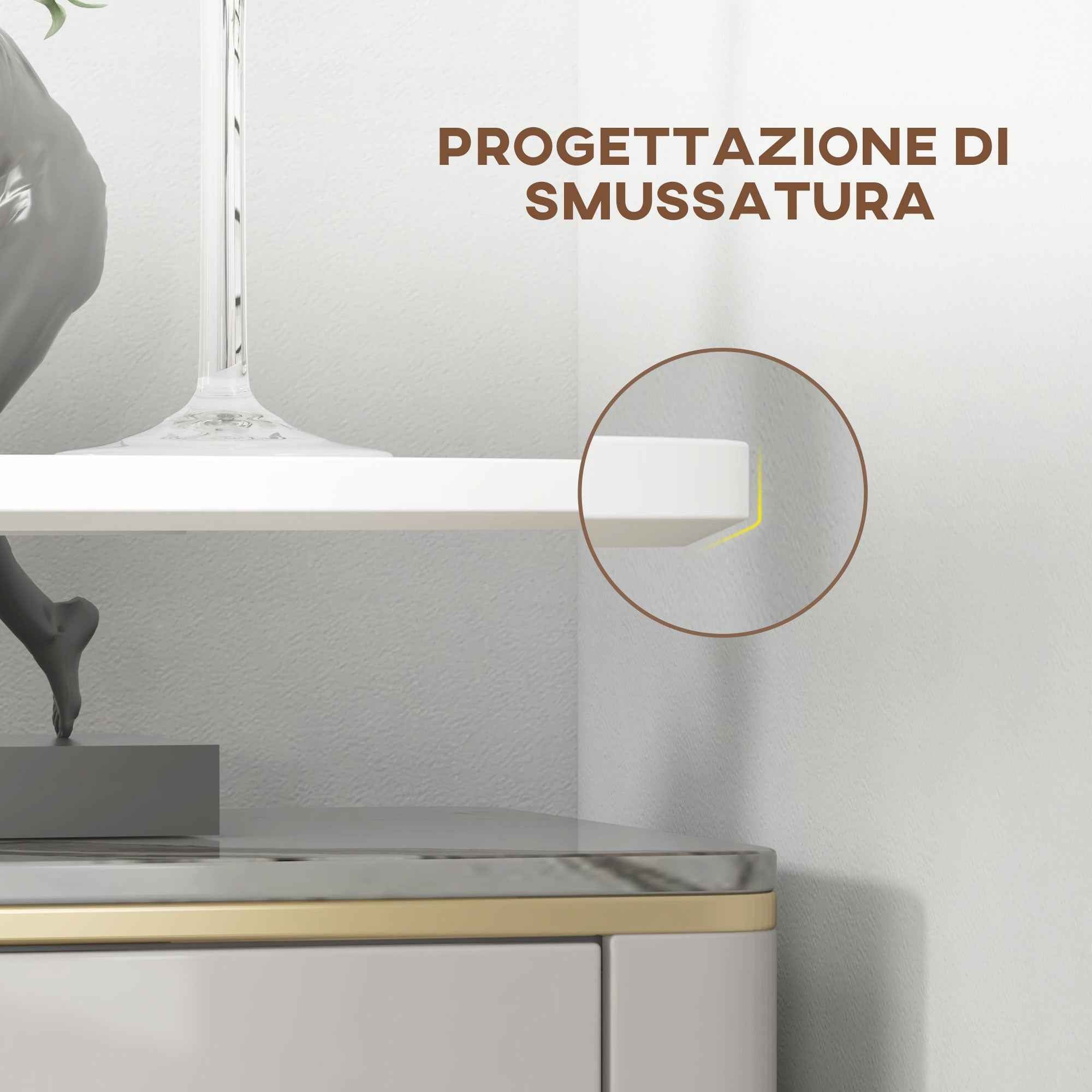 HOMCOM Round Kitchen Island Bar Table, Space-Saving, Ø60x102 cm, White