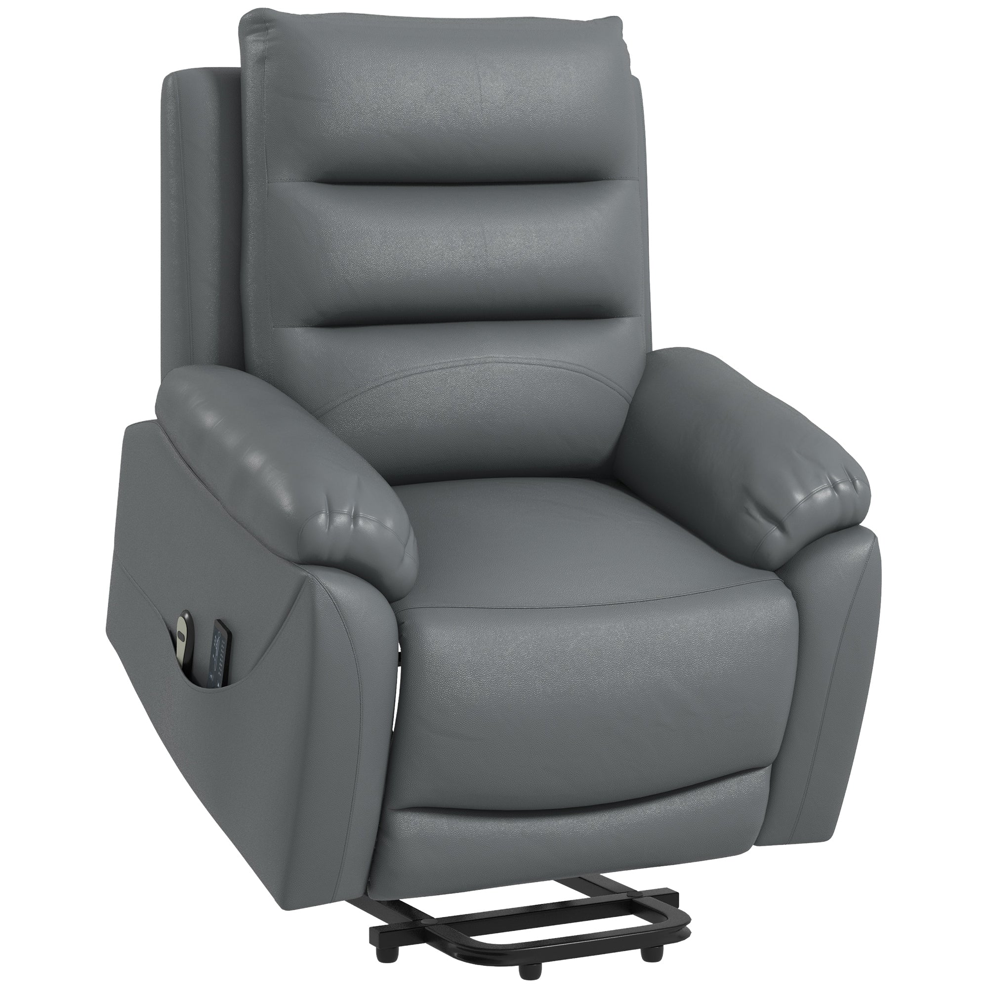 Lift Chair Reclining up to 135° with 8 Massage Points, Remote Control and Footrest, 91x86x101 cm