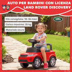 AIYAPLAY Land Rover Licensed Ride-On Toy Car with Horn and Storage Space, 65.5x28x42 cm, Red