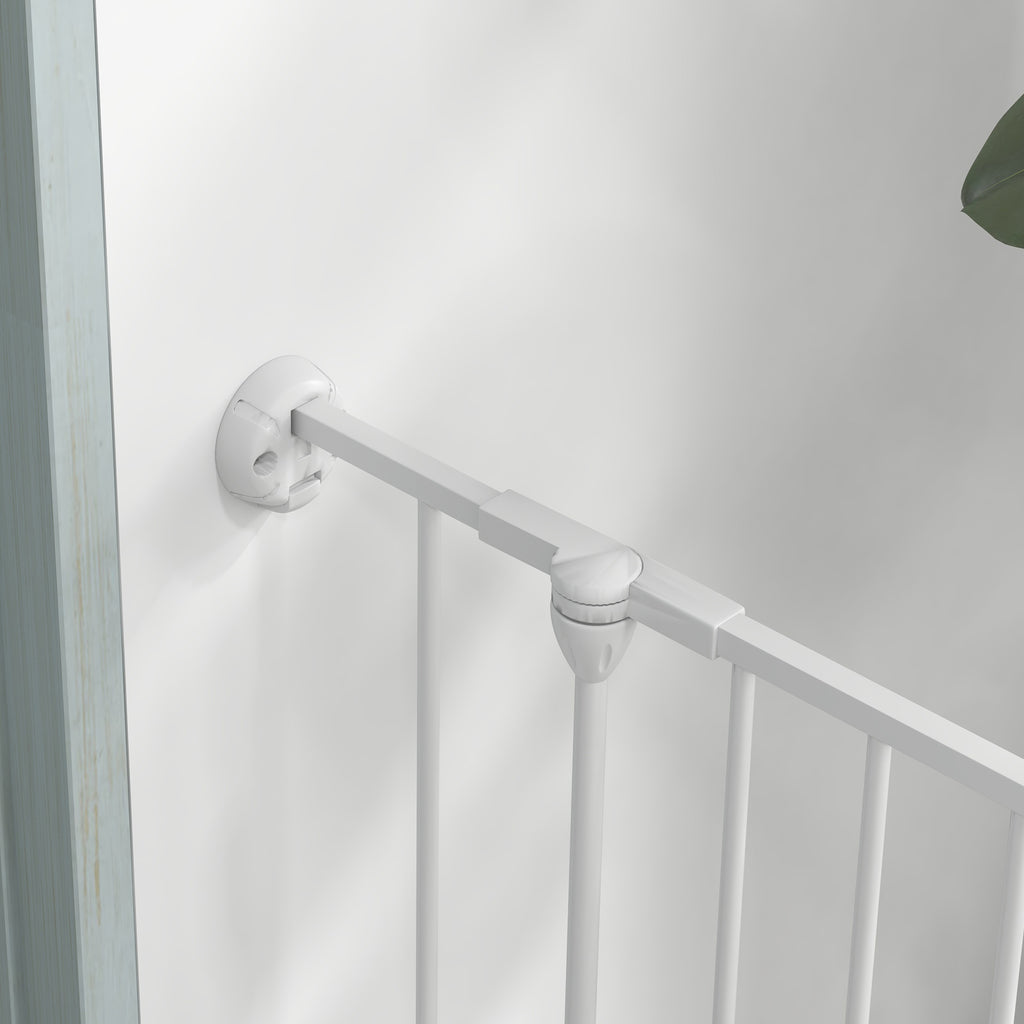 PAWHUT DOG CANCELLINE Folding and modular medium size in metal and plastic, 123x102x90 cm, white - Borgè