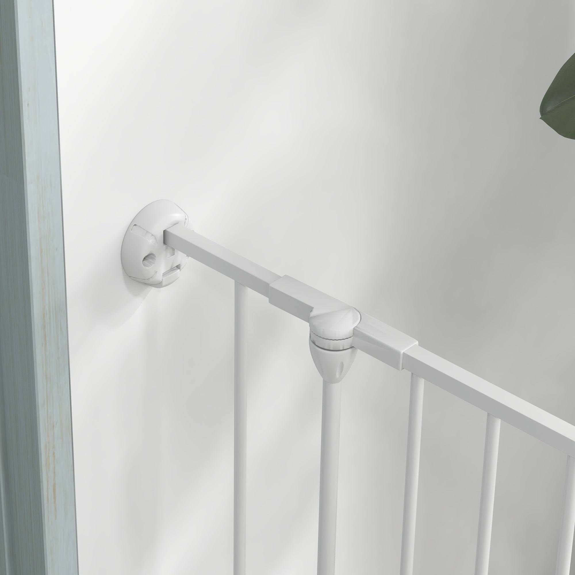 PAWHUT DOG CANCELLINE Folding and modular medium size in metal and plastic, 123x102x90 cm, white - Borgè