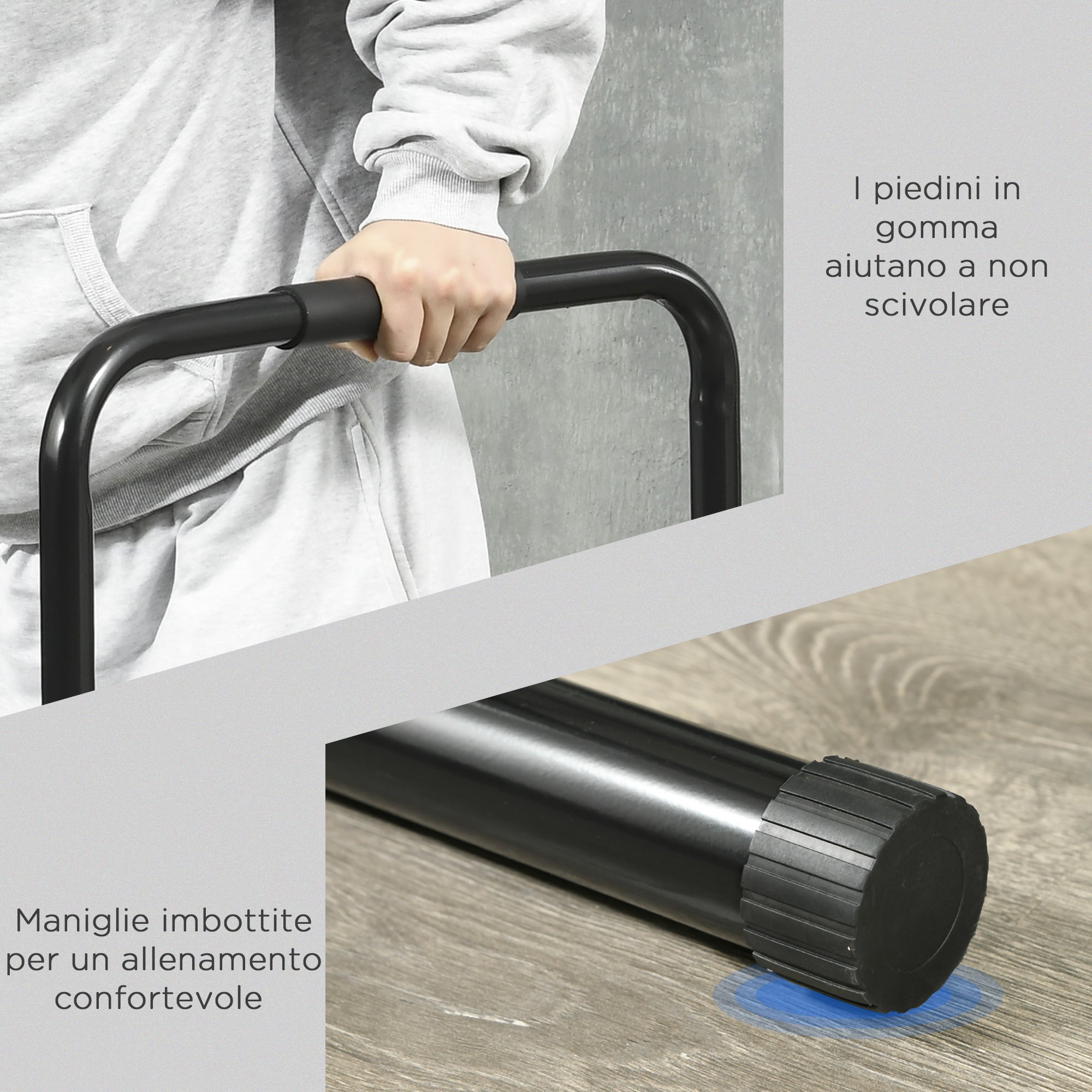 SPORTNOW Adjustable Height Steel Dip Bar with 6 Adjustable Lengths, 90-102x65x80-90 cm, Black