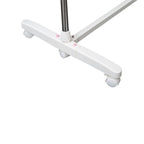 HOMCOM Vertical Folding Drying Rack in Steel and Plastic with 6 Wheels and 4 Adjustable Shelves, 142x55x172 cm - Borgè