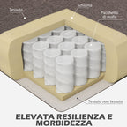 HOMCOM French Style Living Room Armchair with Padded Seat and Cushions, in Polyester, 74x86x102 cm, Brown - Borgè