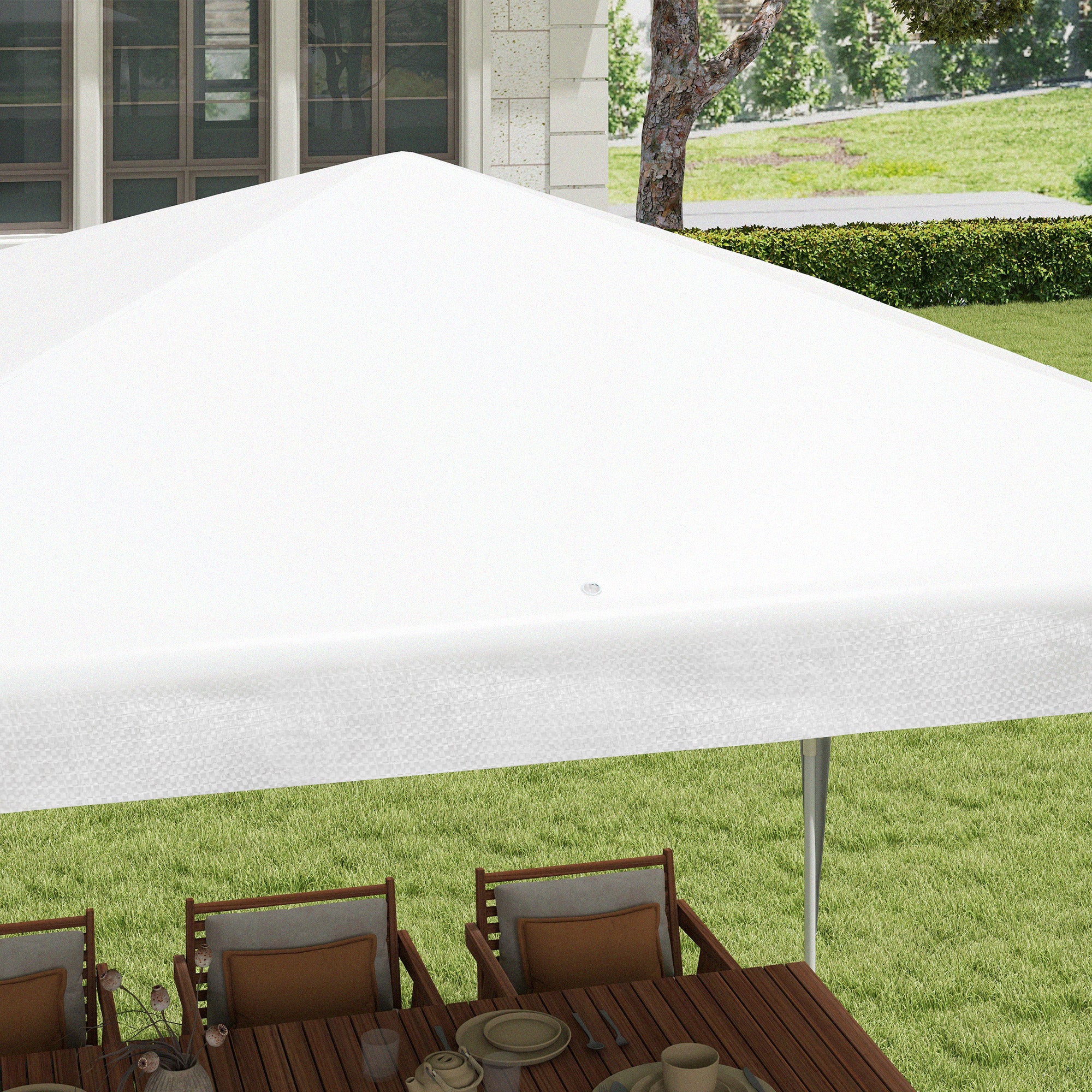 Garden Gazebo 3x3 m Foldable and Portable with Anti-UV Cover, White