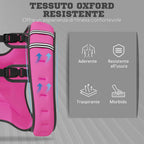 HOMCOM 8kg Breathable Weighted Vest with Storage Pocket and Shoulder Straps, Oxford Fabric, 40x35cm, Pink