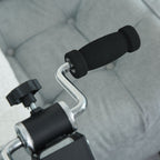 Sofa or Armchair Foot Pedal with LED Screen, Adjustable Height and Intensity, Black, 40x42.5x100cm