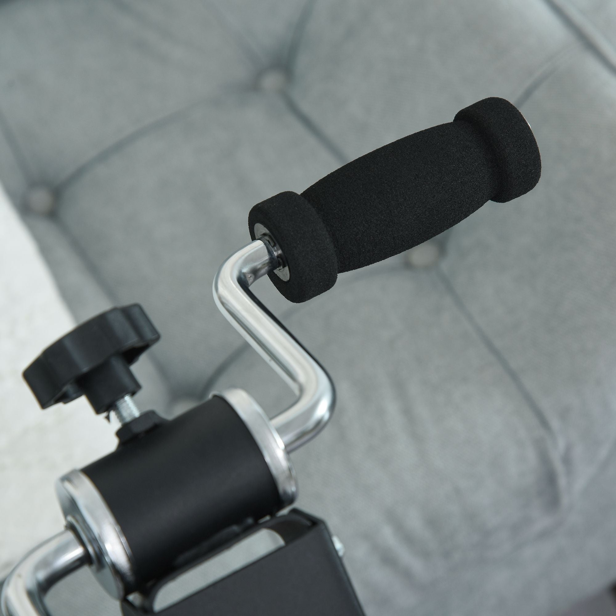Sofa or Armchair Foot Pedal with LED Screen, Adjustable Height and Intensity, Black, 40x42.5x100cm