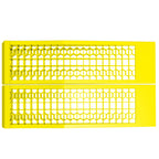 2-Pack 3-Ton Plastic Car Loading Ramps with Non-Slip Surface, Yellow