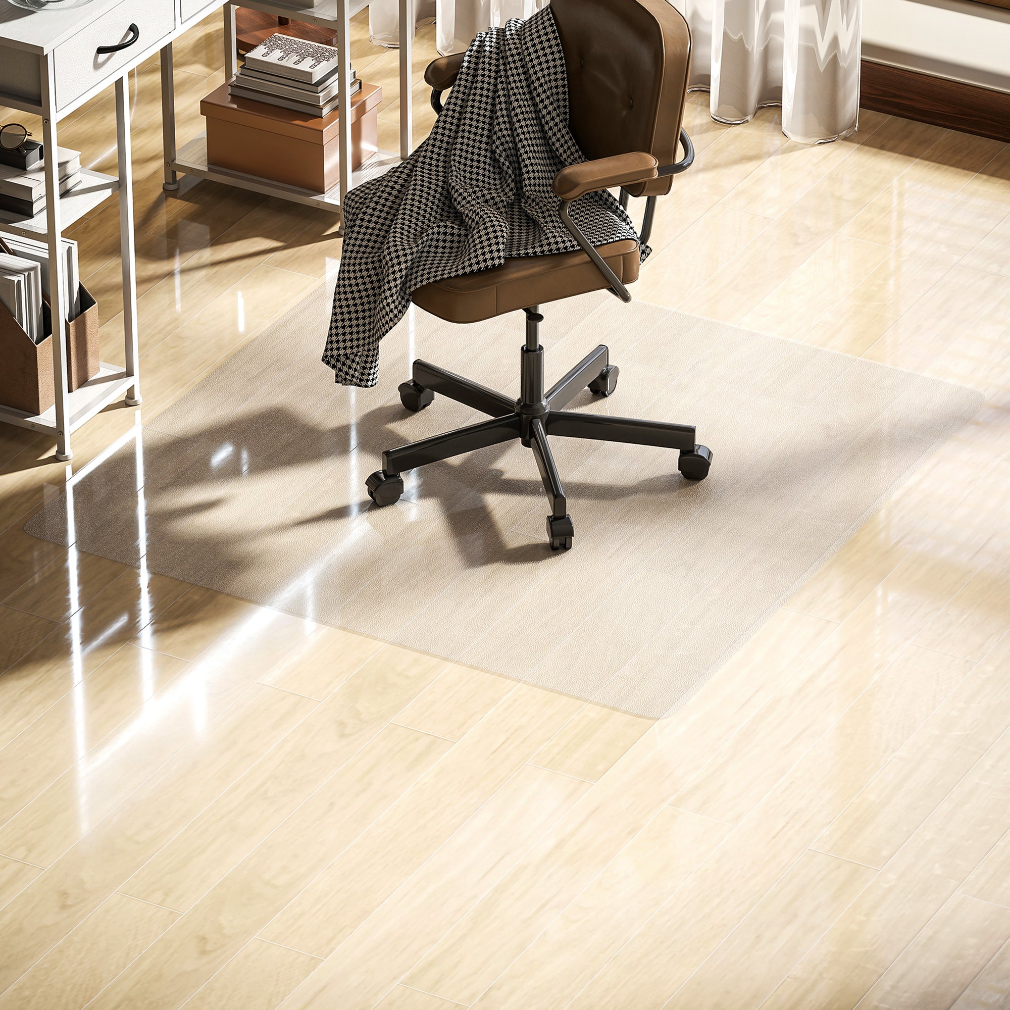 120x120cm Clear Plastic Floor Protector for Office Chairs